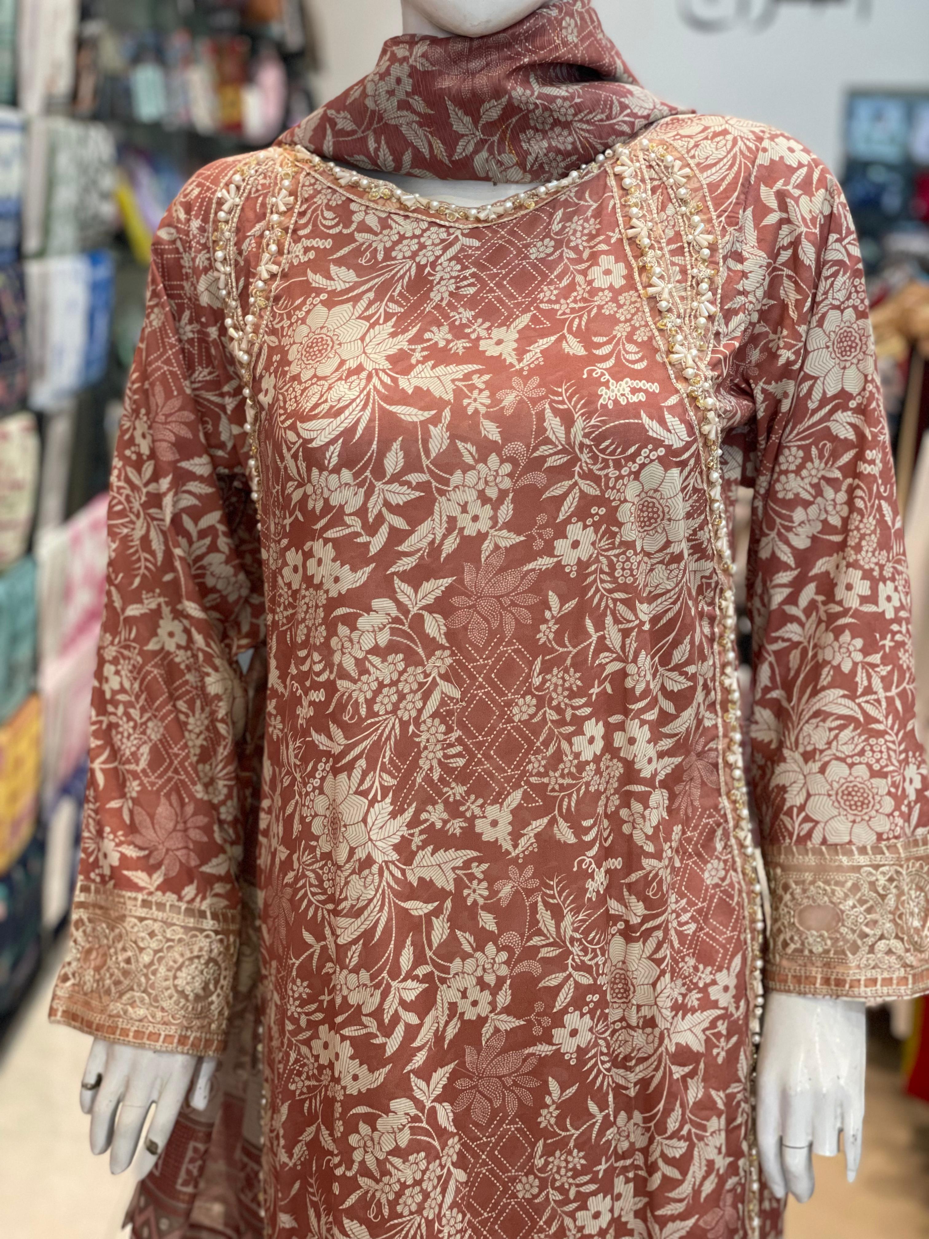 3 PIECE - EMBROIDERED LAWN SUIT